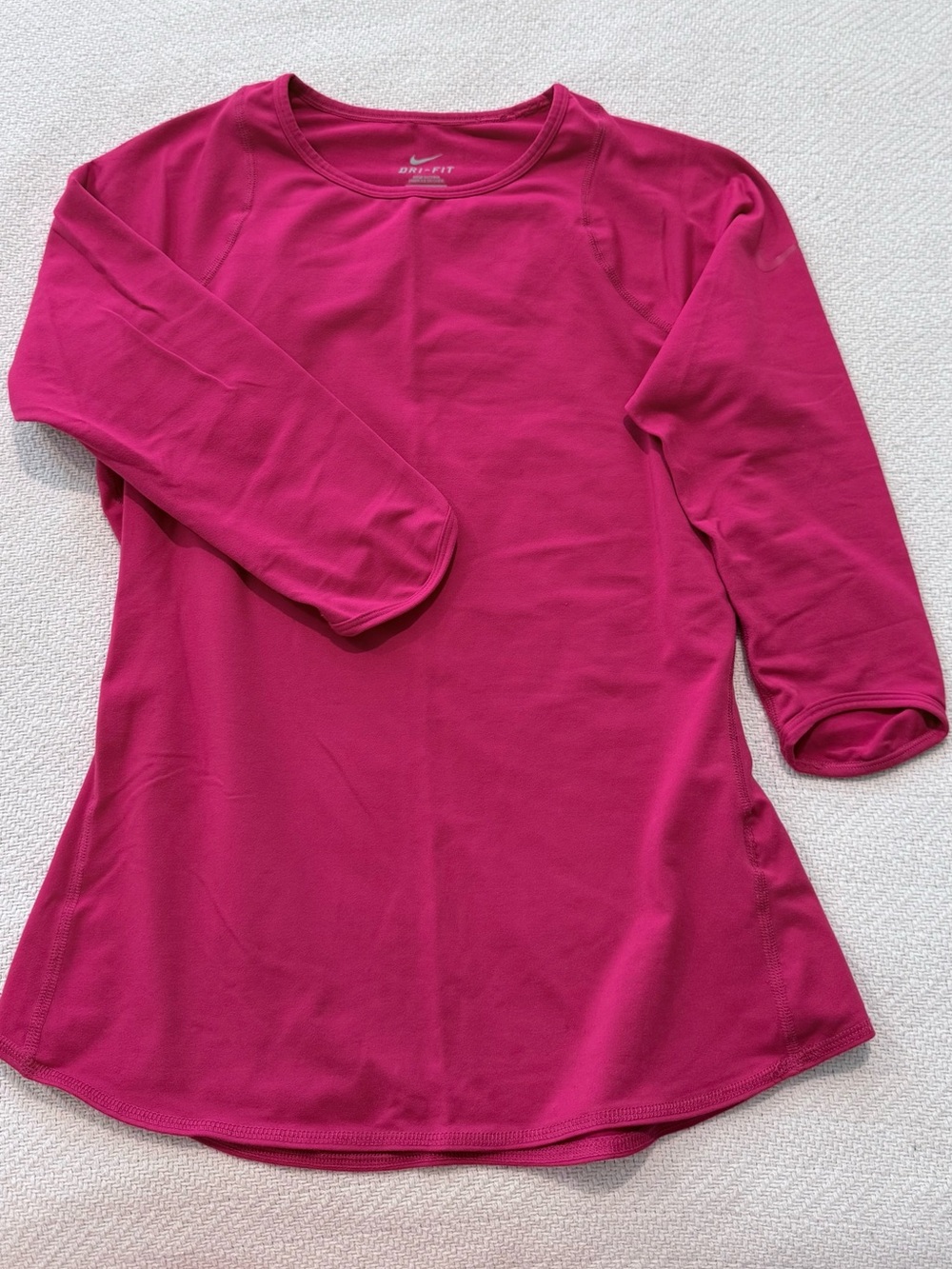 Nike Women’s Long Sleeve Dri-FIT Top in Bright Magenta